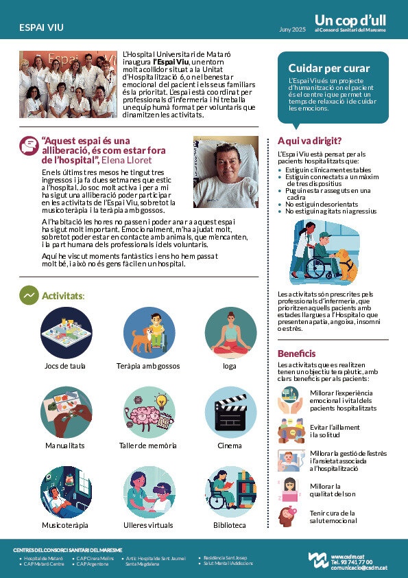 Imatge del butlletí Un Cop d'Ull